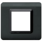 AVE - Placca tecnopolimero. S44 colore grigio scuro matallizato 2 Mod.