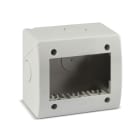 AVE - Contenitore autoportante IP40. S44 colore RAL 7035 per minicanali 3 Mod. 44Q03