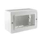 AVE - CONTENITORE AUTOPORTANTE MINICANALI IP40. S44 COLORE RAL 9010 PER MINICANALI 4 MOD.