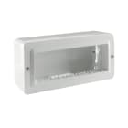 AVE - CONTENITORE AUTOPORTANTE MINICANALI IP40. S44 COLORE RAL 9010 PER MINICANALI 6 MOD.