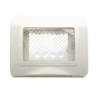 AVE - Placca autoportante stagna IP55 colore bianco RAL 9010 3 Mod.
