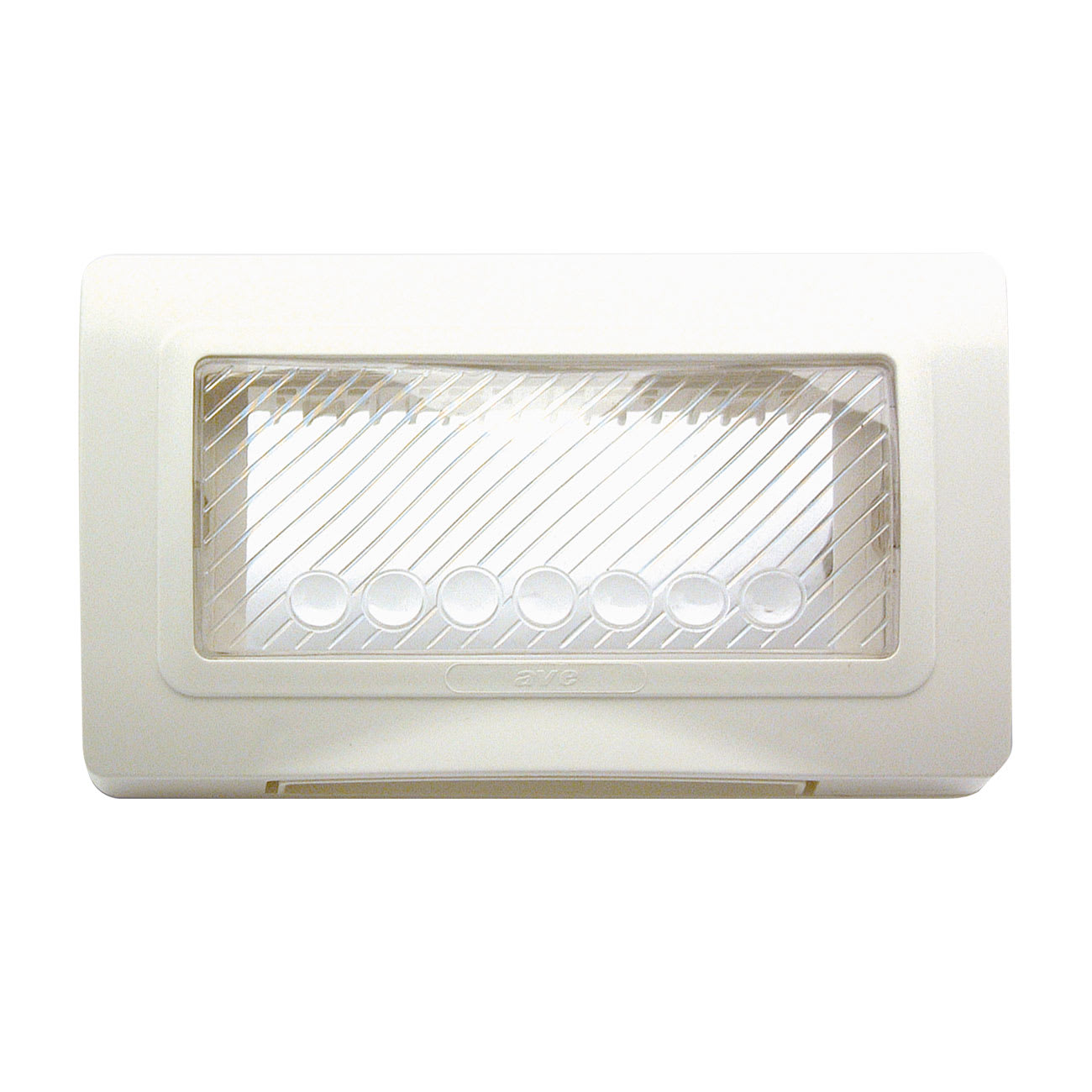 AVE - Placca autoportante stagna IP55 colore bianco RAL 9010  4 Mod.