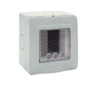 AVE - Contenitore autoportante stagno IP55 RAL 7035 per tubo sportello con membrana cedibile 1 Mod.
