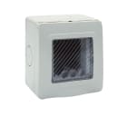 AVE - Contenitore autoportante stagno IP55 RAL 7035 per tubo sportello con membrana cedibile 2 Mod.