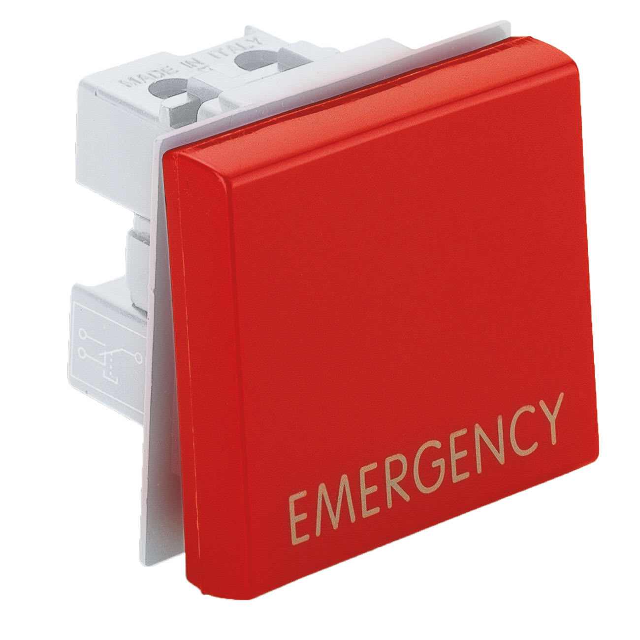 AVE - Pulsante di emergenza a tasto largo rosso 2 Mod.