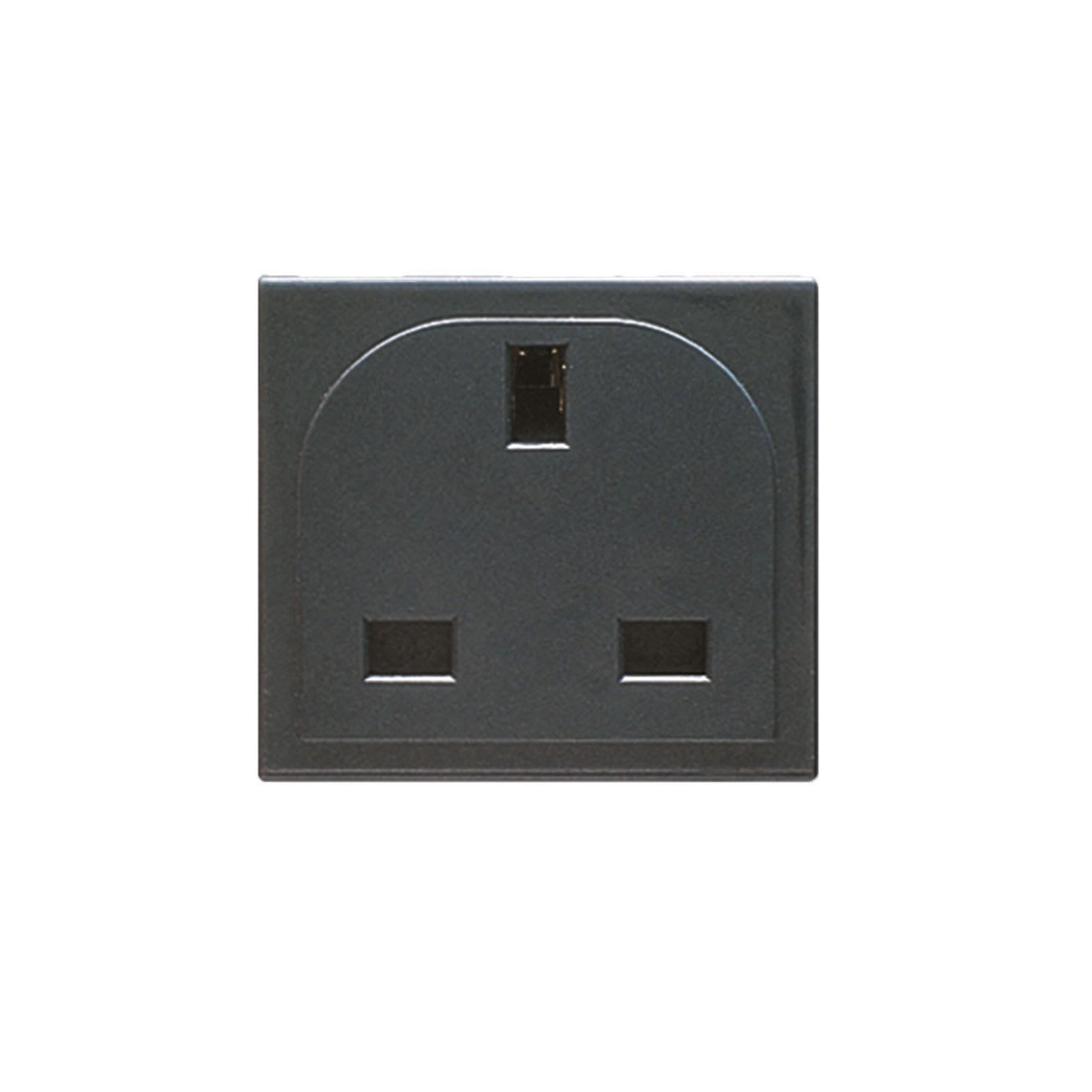 AVE - Presa standard inglese noir s45 2P+T 2 mod 13A 250V ing BS1363.
