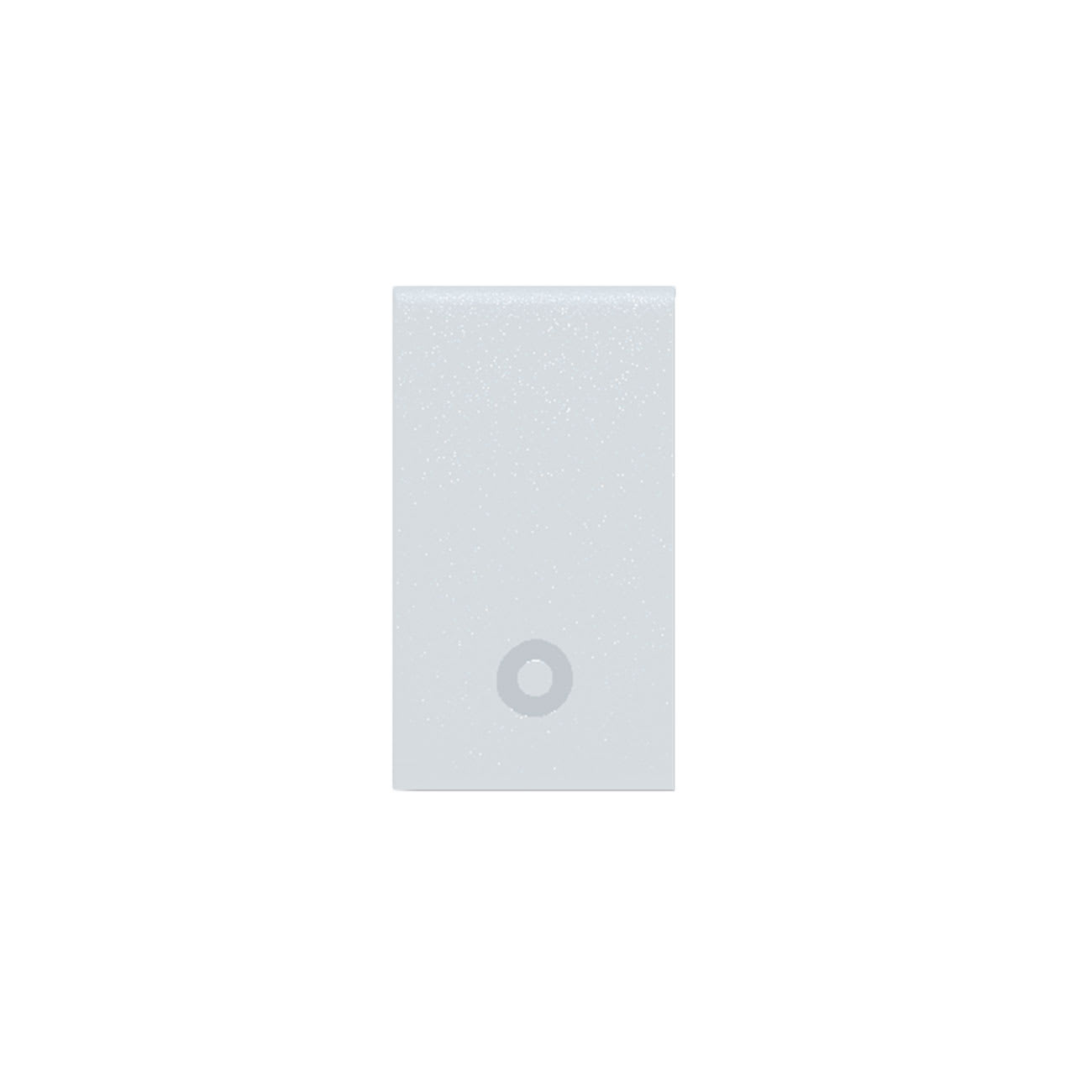AVE - Pulsante RAL S45. colore bianco RAL7035. 1P 10A  finitura lucida  1 Mod.