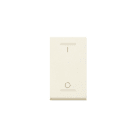 AVE - Interruttore con gemma. Blanc S45. colore RAL 1013. 2P 16AX illuminabile finitura lucida 1 Mod.
