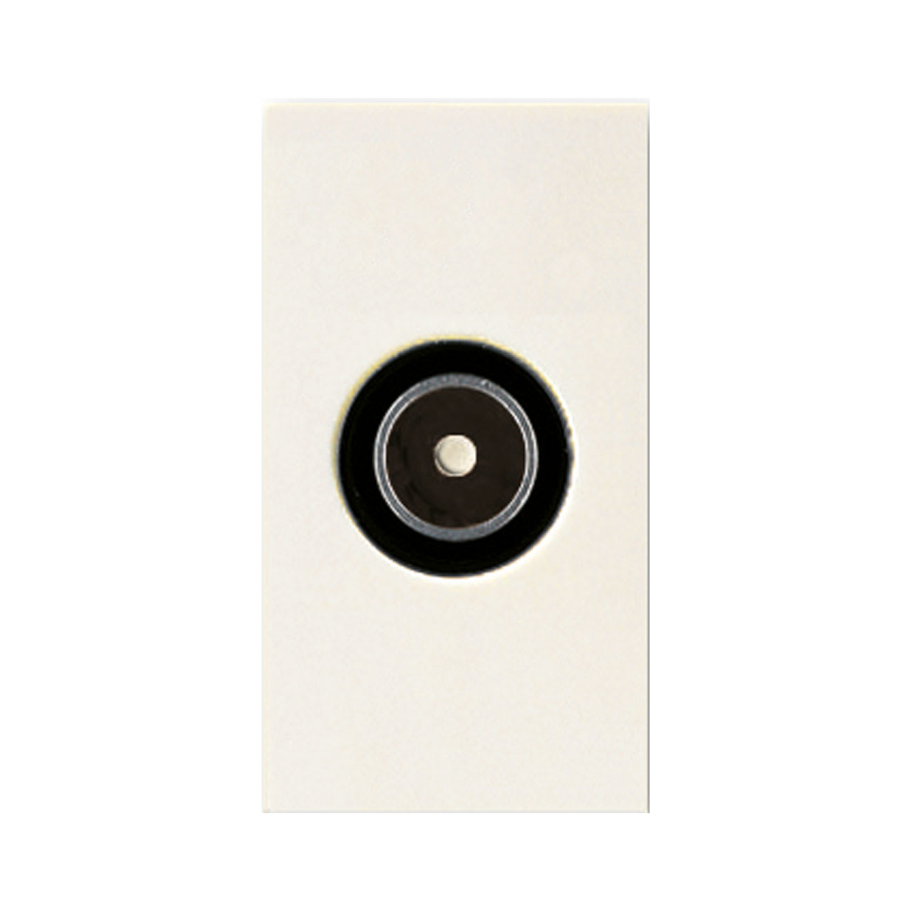 AVE - Presa coassiale Blanc S45 colore RAL 1013. diretta maschio  1 Mod.