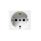 AVE - Presa schuko Banquise S45. 2P+T 16A colore RAL 9016 2 Mod.