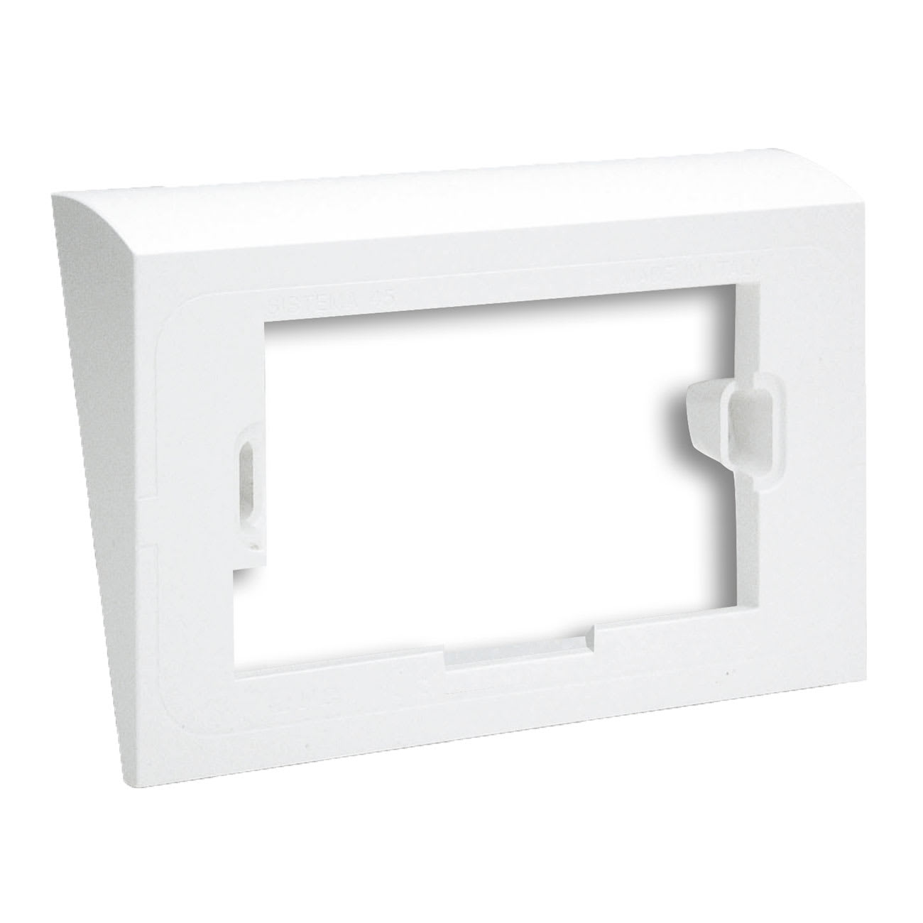 AVE - Cornice rialzatrice inclinata bianco Banquise (RAL 9016) 3 Mod. 45CI03