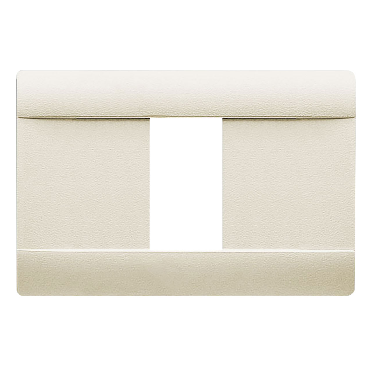 AVE - Placca Ral S45. lucida in tecnopolimero colore bianco blanc 1 Mod.