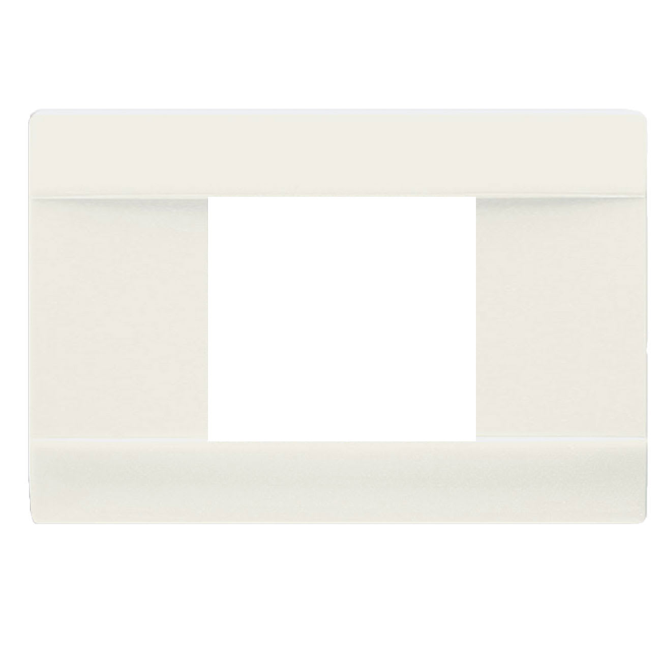 AVE - Placca Ral S45. lucida in tecnopolimero colore bianco banquise 2 Mod.
