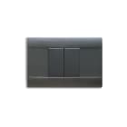 AVE - Placca Ral S45. sabbiata in tecnopolimero colore grigio noir 2 Mod.