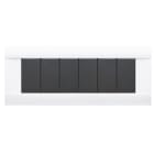 AVE - Placca Ral S45. lucida in tecnopolimero colore bianco banquise 6 Mod.