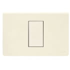 AVE - Placca in tecnopolimero colore bianco blanc 1 Mod.