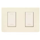 AVE - Placca in tecnopolimero colore bianco blanc 2 Mod. separati