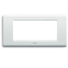 AVE - Placca Zama S45. in pressofusione colore bianco banquise 4 Mod.