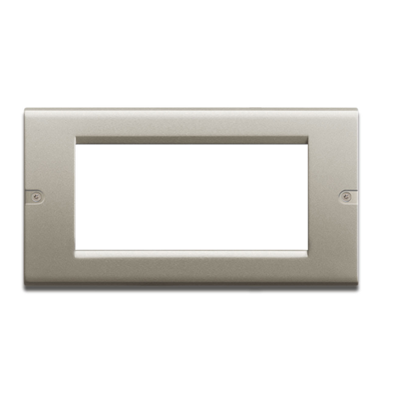 AVE - Placca Zama S45. metallo antivandalo" colore titanio 4 Mod."
