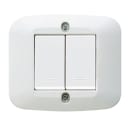 AVE - Placca autoportante 2 modulo color bianco banquise