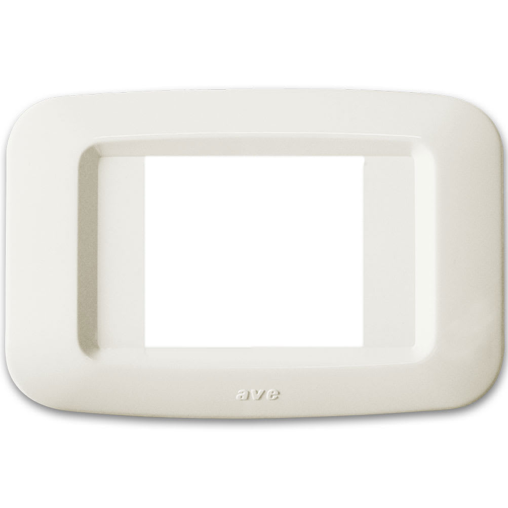AVE - Placca in tecnopolimero per scatola rettangolare 2 Mod. affiancati colore bianco blanc