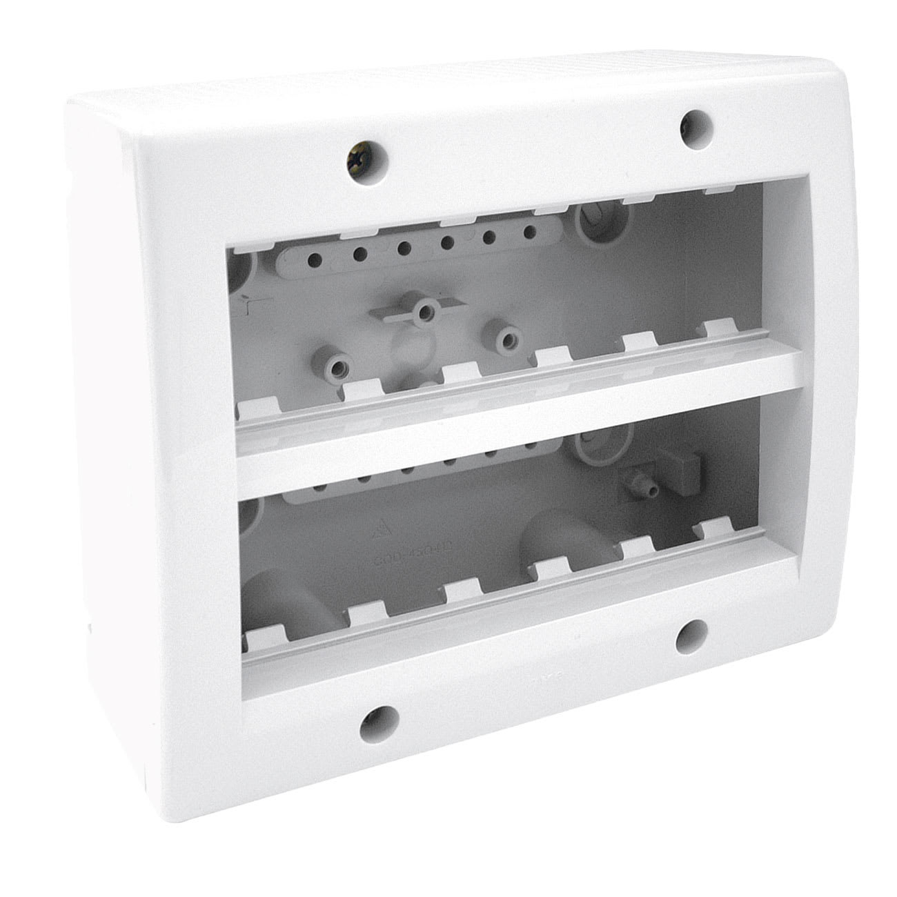 AVE - Contenitore autoportanti per tubo IP40 S45. RAL9016 12 Mod.