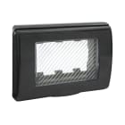 AVE - Placca stagna S45. con sportello a membrana cedibile autoportante (non necessita di armatura portafrutti) 3 Mod.