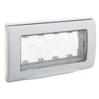 AVE - Placca stagna S45. autoportante con sportello a membrana RAL7035 4 Mod.