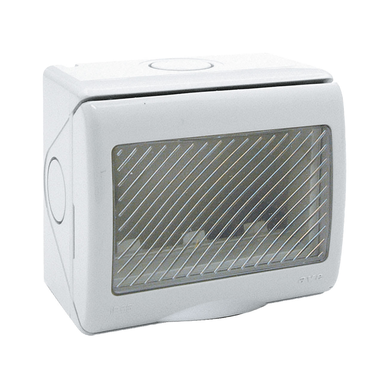 AVE - Contenitore autoportante S45. RAL7035 IP55  sportello con membrana cedibile 3 Mod.
