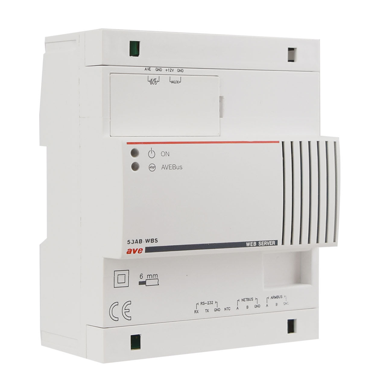 AVE - web server domotico avebus 6 moduli din e web server dominaplus per gestione avanzata sistemi domotici