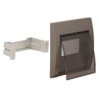 AVE - Coperchio IP40 colore grigio metallizzato 5 moduli DIN per scatole BL05P e BL05CG 53T05G
