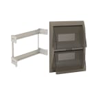 AVE - Coperchio IP40 colore grigio metallizzato 24 moduli DIN per scatole BL08P e BL08CG