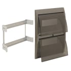 AVE - Coperchio IP40 colore grigio metallizzato 36 moduli din per scatole 53S36 e 53S36CG 53T36G