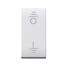 AVE - Interruttore tasto liscio. con trattamento antibatterico. Domus S44. colore RAL 9010. 2P 16AX illuminabile finitura lucida