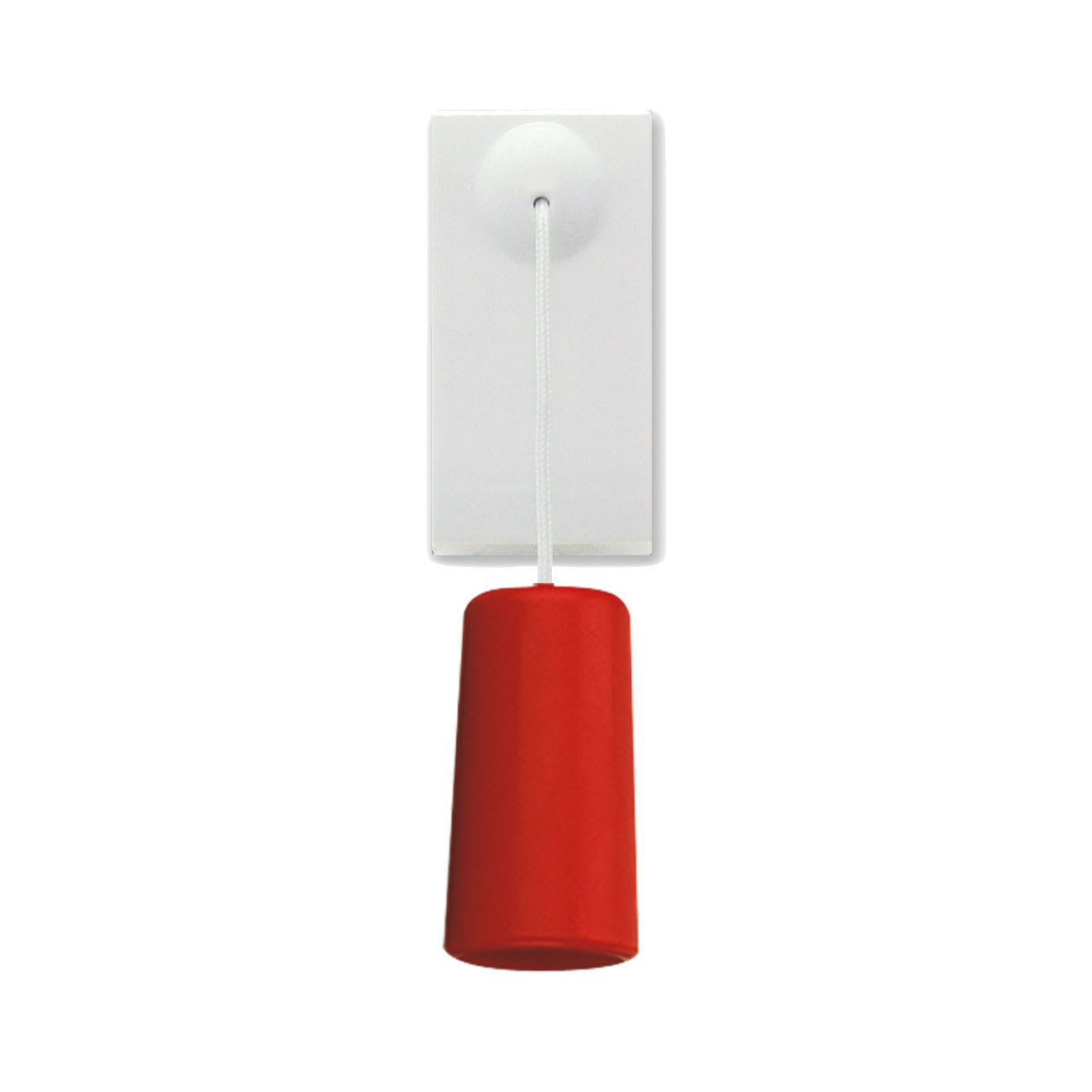 AVE - Pulsante tirante. con trattamento antibatterico. Domus S44. colore RAL 9010. n.a.+n.c. 10A 250V  finitura lucida  1 Mod.