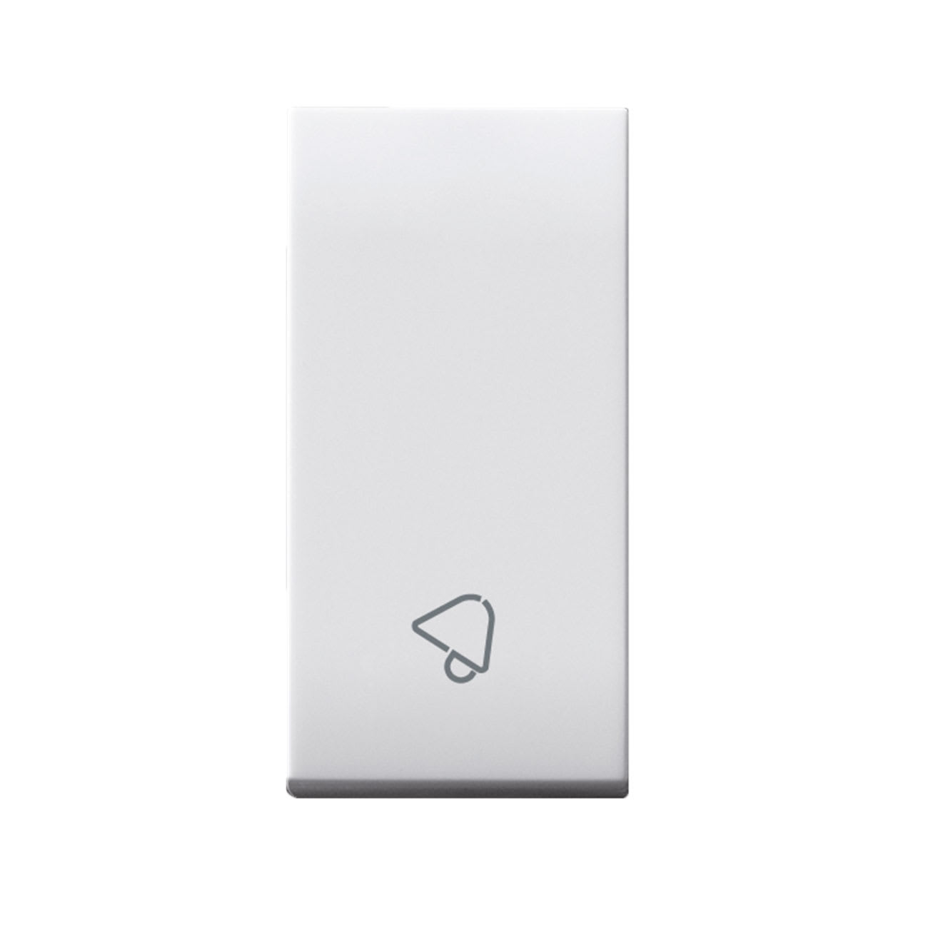 AVE - Tasto con simbolo suoneria. con trattamento antibatterico. Domus S44. colore RAL 9010  finitura lucida  1 Mod.
