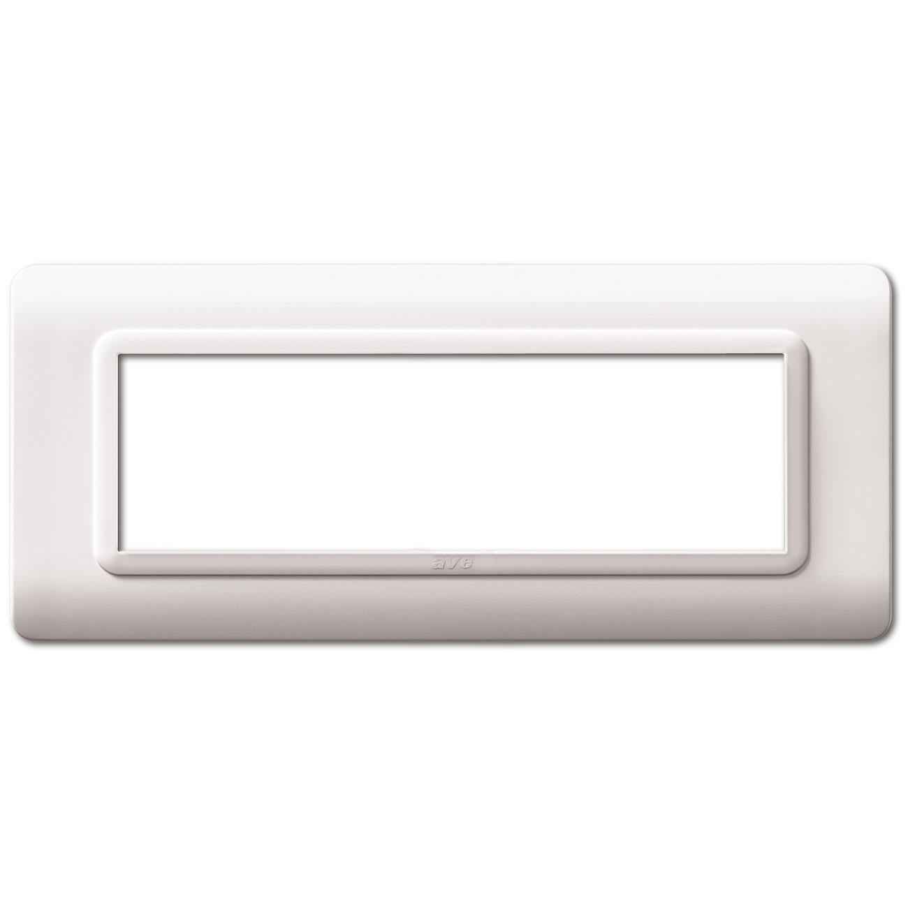 AVE - Placca tecnopolimero. con trattamento antibatterico. S44 colore bianco RAL 9010  7 Mod.