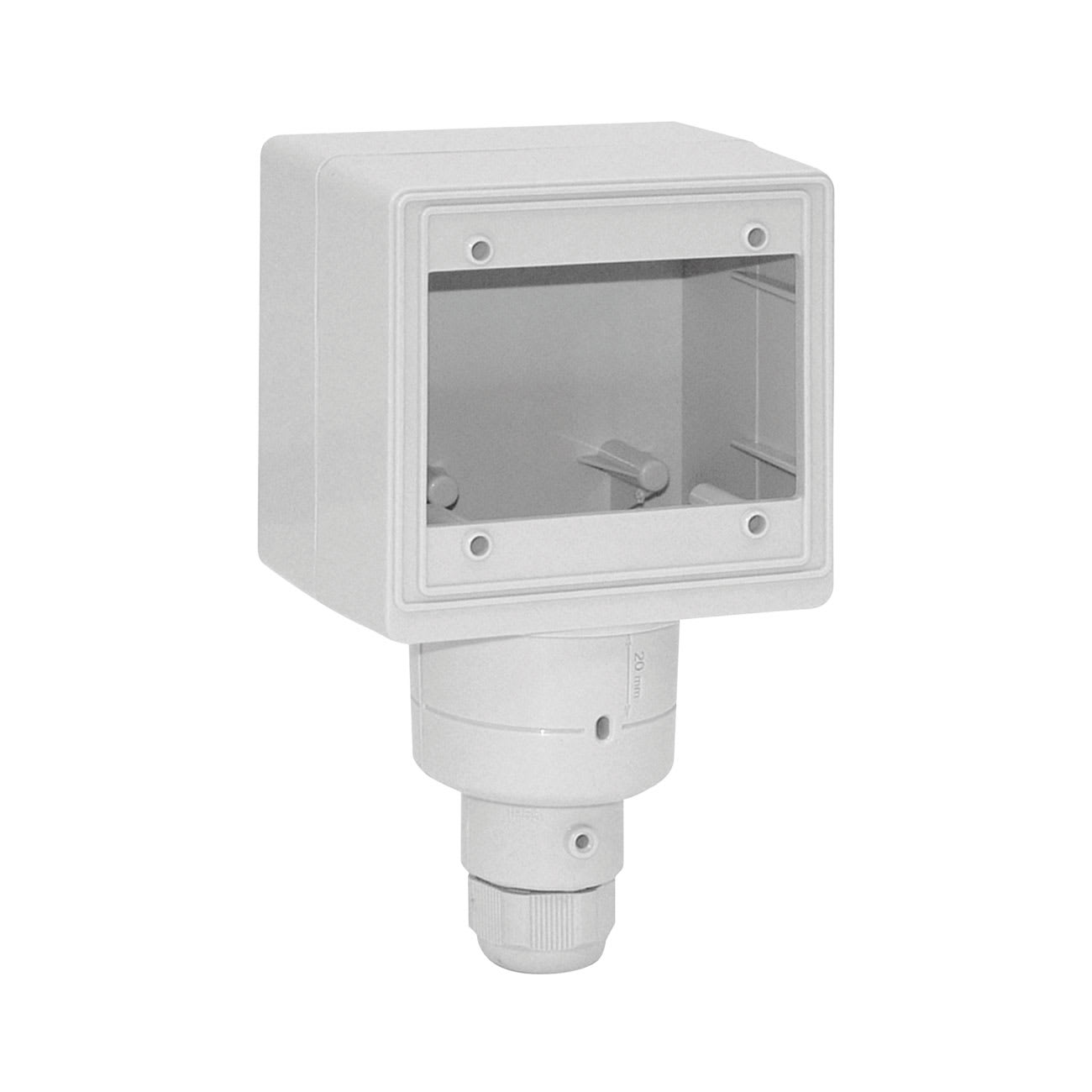 AVE - Box testapalo. S45 1 fronte IP55 installabile su palo BG100