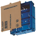 AVE - Scatola da incasso multifunzione con paramalta per: 45760/15. BL06C. BLST06. BLST06TR. BLCG06C. 53T08.. e TS03..