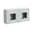 AVE - Box da parete IP56 S45 4 moduli 2+2, resistente e versatile per installazioni sicure e affidabili.