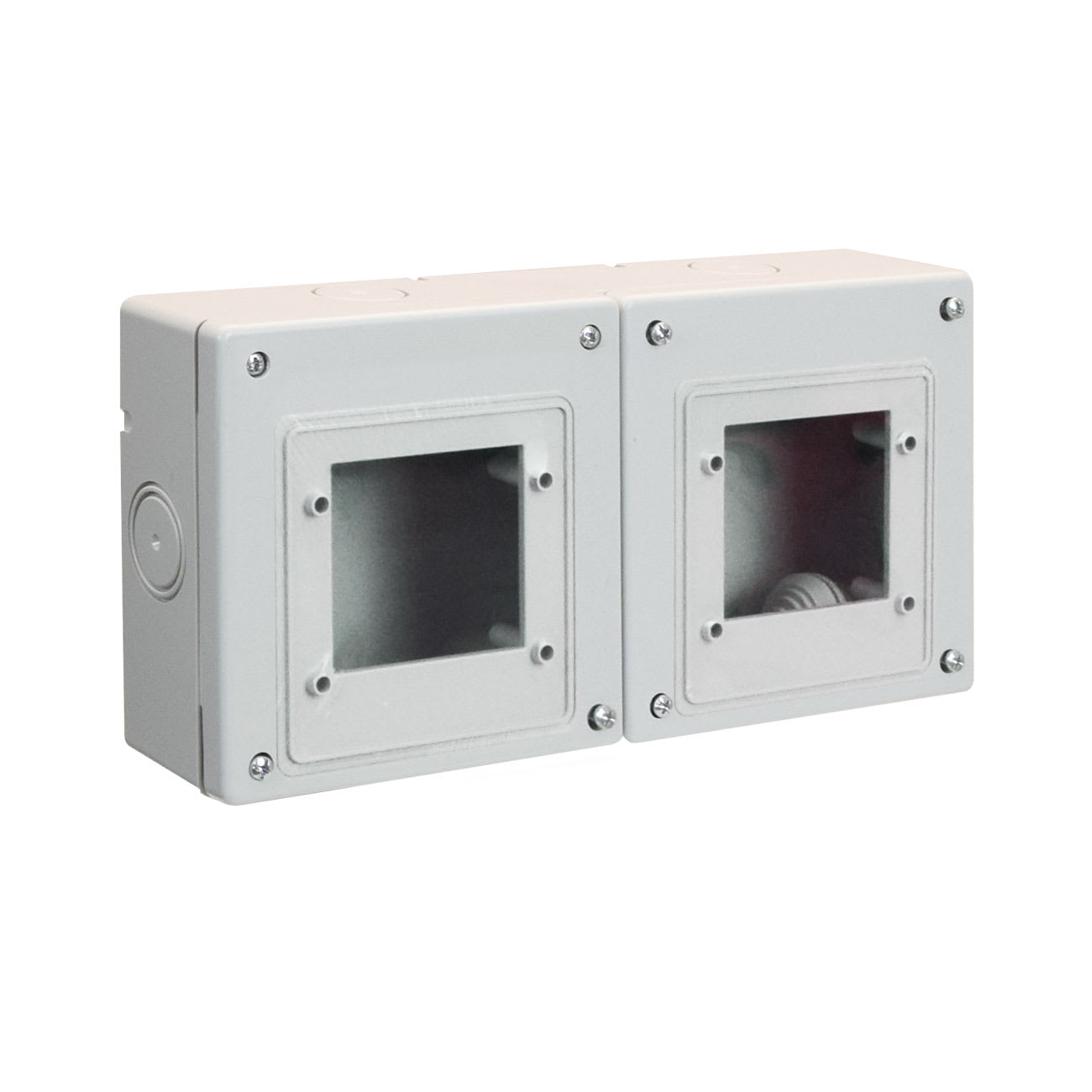 AVE - Box da parete IP56 S45 4 moduli 2+2, resistente e versatile per installazioni sicure e affidabili. BP266