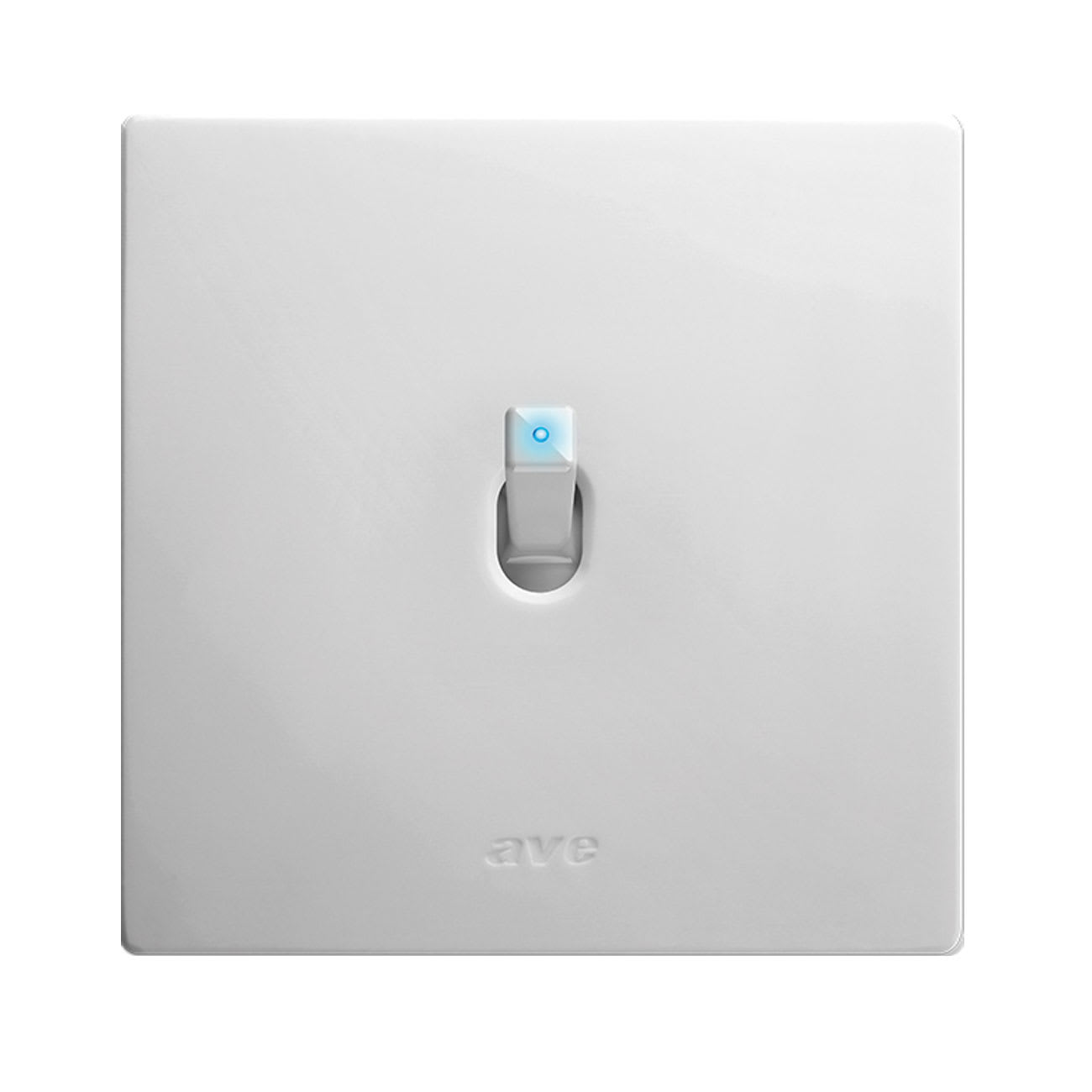 AVE - Singolo deviatore levetta. placca CORIAN colore bianco. 1P 10AX 250V~ finitura opaca 2 Mod. BS400221CNB