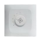 AVE - VARIATORE A 5 VELOCITA' ROTATIVO. COLORE RAL 9010 . MASSIMO CARICO 500W FINITURA LUCIDA 2 MOD.