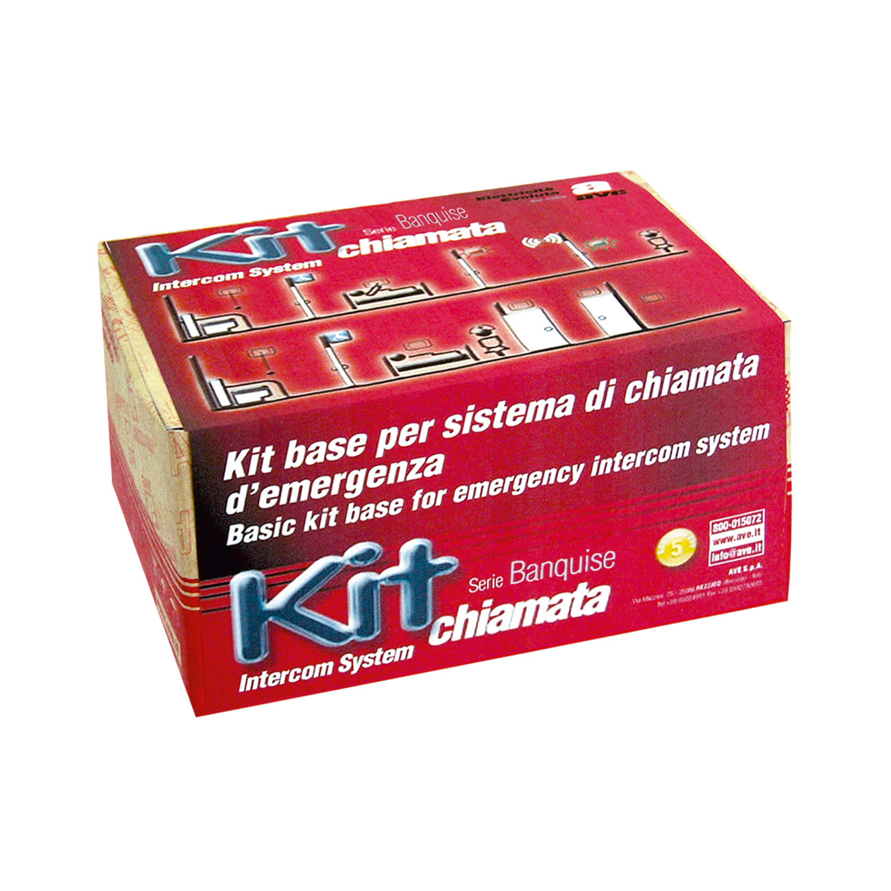 AVE - Kit base per sistema  chiamata diemergenza  Serie BANQUISE.