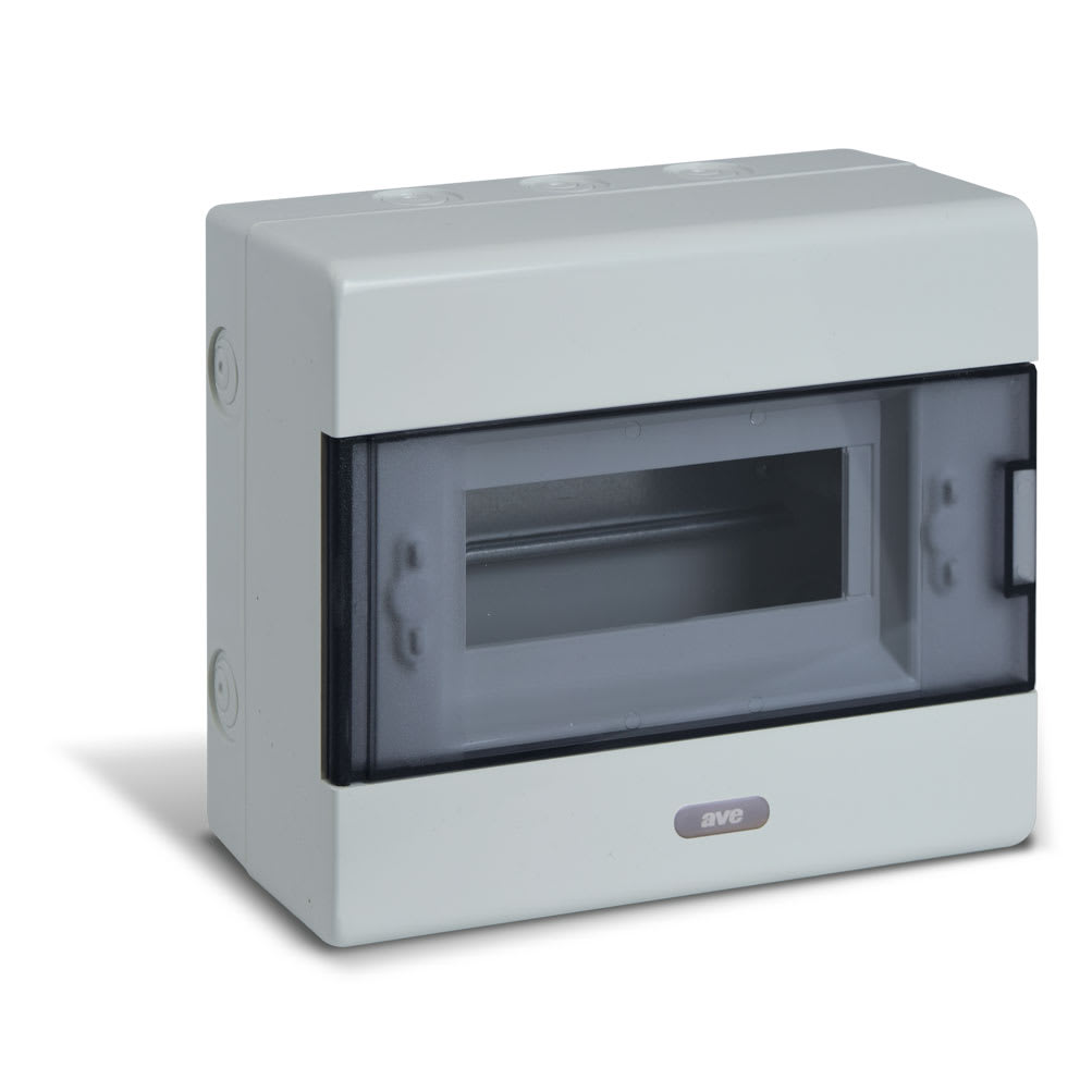 AVE - quadro ip40 da parete 8 moduli din per installazioni sicure e affidabili in ambienti interni