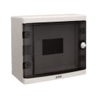 AVE - centralino ip55 da parete 8 moduli din resistente e compatto per installazioni sicure e affidabili in ambienti interni ed esterni con protezione avanzata dagli agenti atmosferici