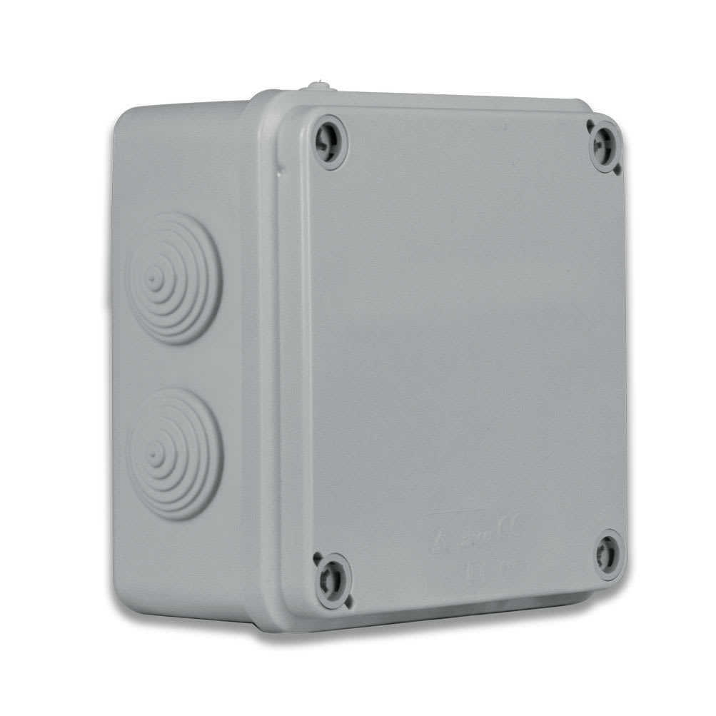 AVE - Scatola IP65 di derivazione da parete con passacavi  Dimensioni (L H P): 100 X 100 X 50 mm