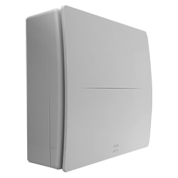 AVE - Aspiratore FLOo d100 230V. Motore con cuscinetti a sfera. Frontale design. Versione con umidostato & timer