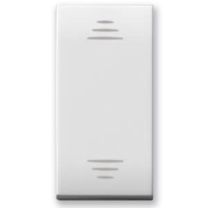 AVE - Interruttore tasto liscio. Domus S44. colore RAL 9010. 1P 10AX illuminabile  finitura lucida  1 Mod.