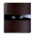 AVE - Placca Touch Alluminio S44. 2 comandi colore antracite. 2 Mod.